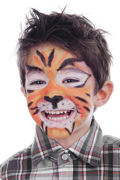 istock Face painting of tiger 177748962