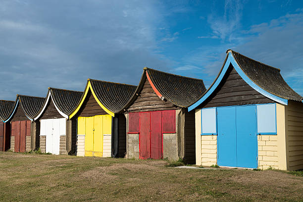 istock Colorful Beach Huts at Mablethorpe, Lincolnshire, UK. 177749755
