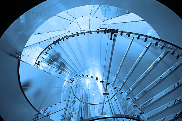 istock Modern Glass Staircase in Shanghai, China 177749904