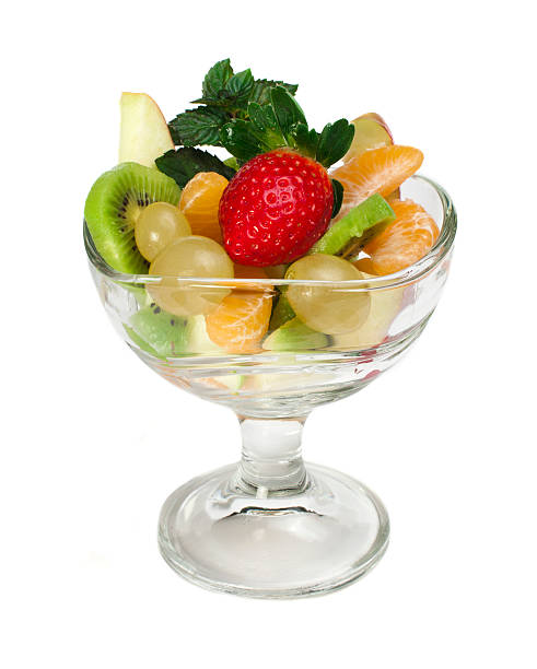 istock Fruit salad in a glass bowl 177750440