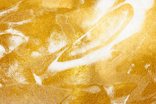 istock Japanese background with gold pattern on white Japanese paper. 1777507760