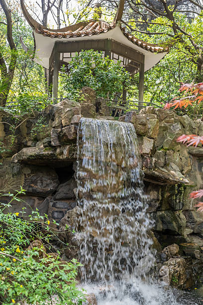 istock waterfall in fuxing park shanghai china 177751636