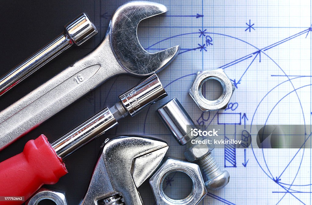Herramientas de trabajo - Foto de stock de Croquis libre de derechos