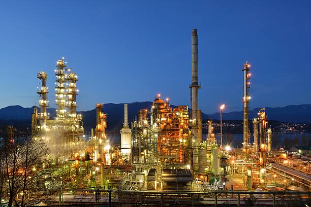 istock Oil refinery at night, Burnaby 177752930