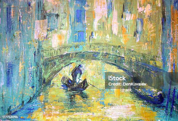 Widok Na Kanał W Wenecji - Stockowe grafiki wektorowe i więcej obrazów Malarstwo - Malarstwo, Wenecja - Włochy, Abstrakcja