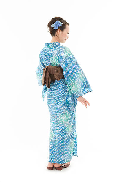 Beautiful kimono woman stock photo