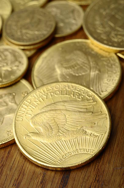 istock Gold american coins 177755017