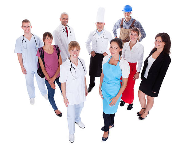 istock Group of people representing diverse professions 177755510