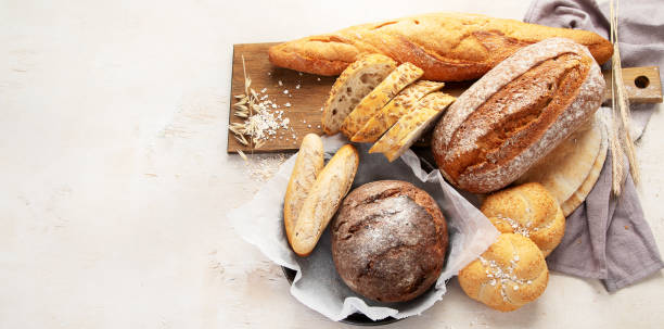 istock Freshly baked delicious bread, healthy eating concept. 1777555521