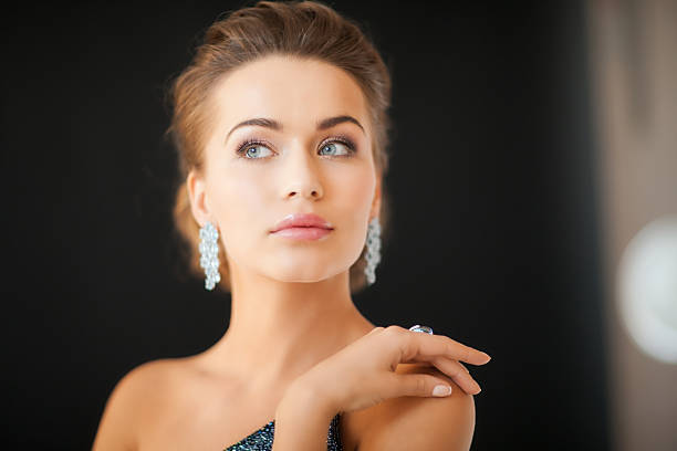 istock woman with diamond earrings 177755989