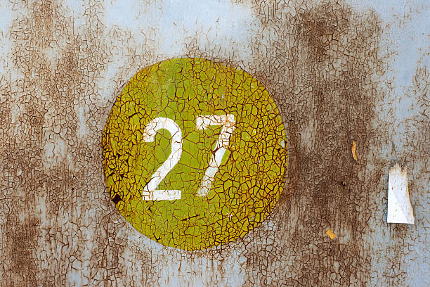 istock numbers on the old rusty metal wall 177756728