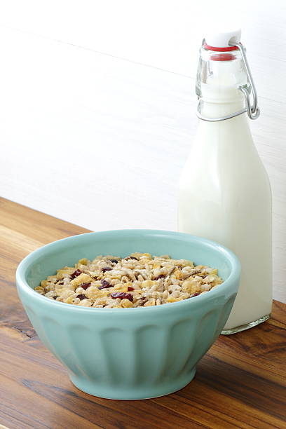 istock Delicious and healthy muesli with fresh milk 177757024