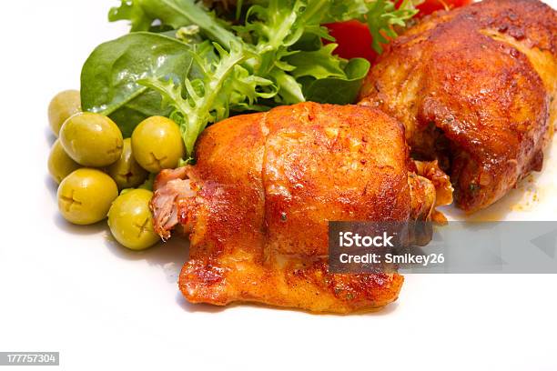 Kurczak Z Grilla Na Białym Tle Z Miękkich Cieni - zdjęcia stockowe i więcej obrazów Barbecue - Barbecue, Brązowy, Cytryna