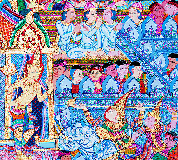 istock Thailand temple mural paintings 177757539