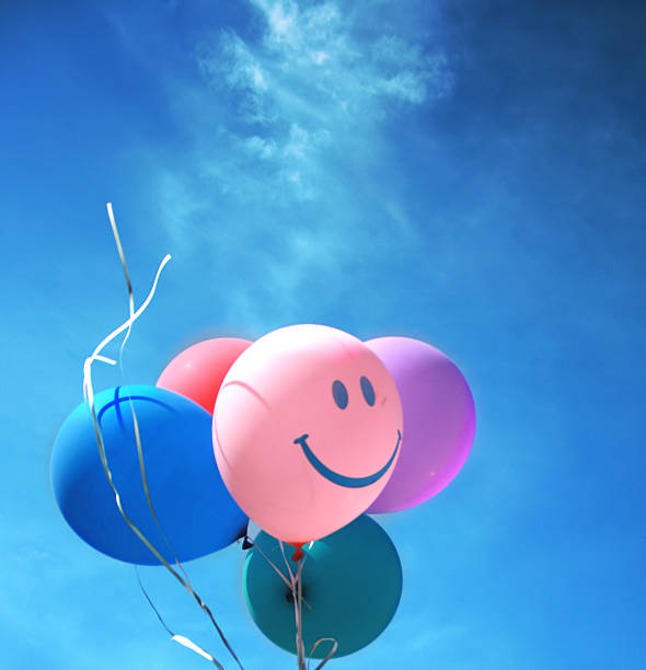 istock Colored balloons in the sky 177757627