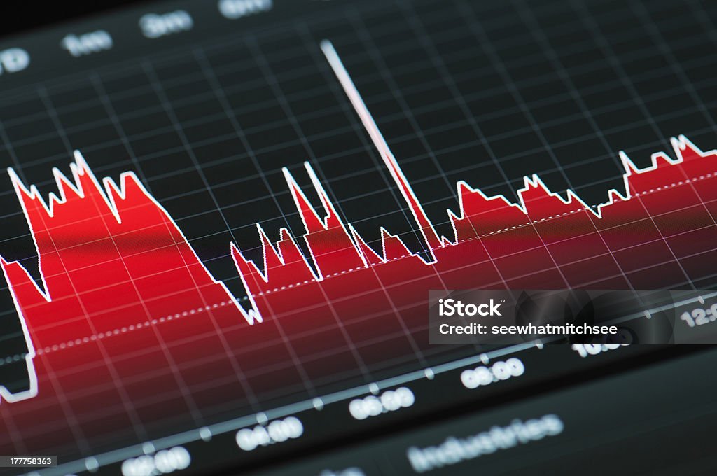 Stock market Grafik - Lizenzfrei Analysieren Stock-Foto
