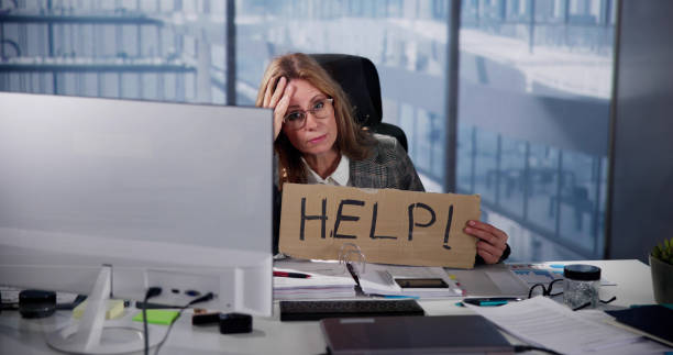 Businesswoman Holding Computer