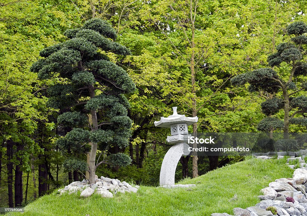 Árvores de bonsai no Jardim Japonês - Royalty-free Ao Ar Livre Foto de stock