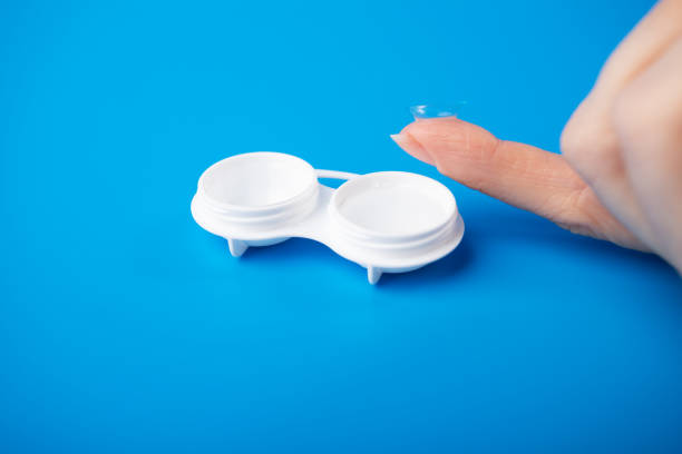 istock eye lens in hand with a case and a set for moisturizing and cleaning 1777595082