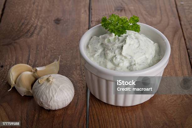 Curd Cheese Stock Photo - Download Image Now - Bowl, Chive, Curd Cheese