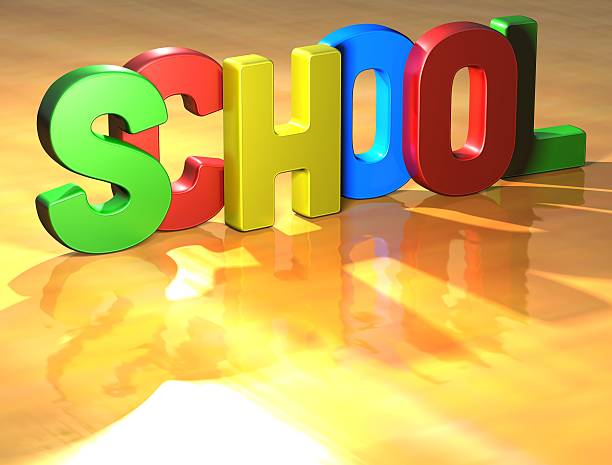 istock Word School on yellow background 177762867