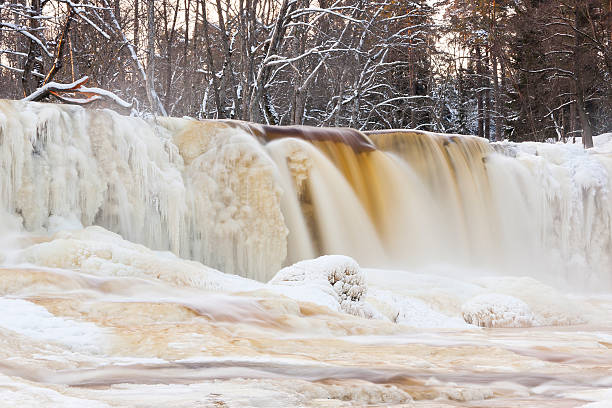 istock Frozen waterfall called Keila Juga in Estonia 177763316
