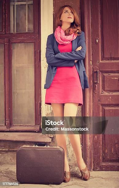 Portrait Of A Beautiful Girl On The Street Stock Photo - Download Image Now - Adult, Adults Only, Architecture