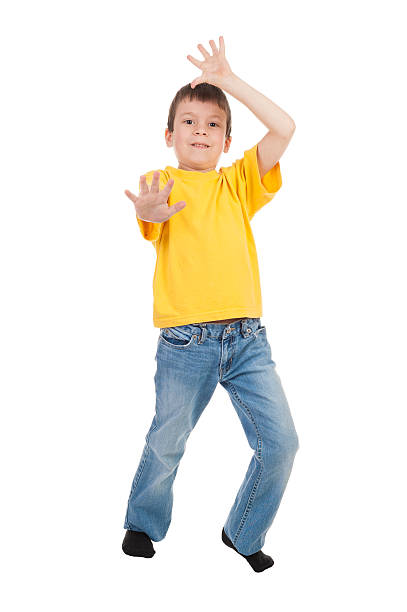 istock boy in yellow t-shirt isolated 177764741