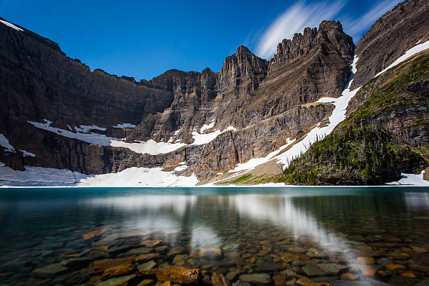 Iceberg lake stock photo