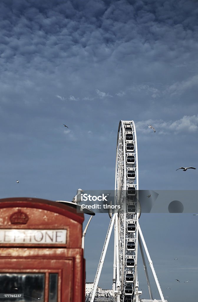 Ruota panoramica brighton, Inghilterra di divertimento - Foto stock royalty-free di Acciaio