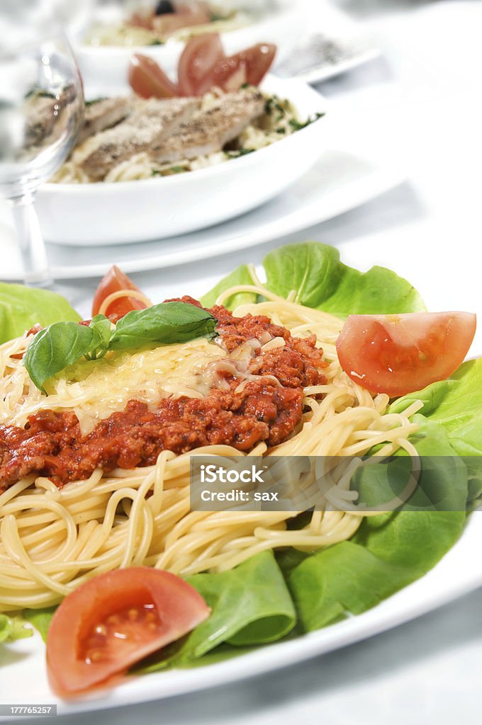 Espaguete à bolonhesa - Foto de stock de Carne royalty-free