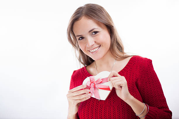 istock Cute woman loving valentine's day 177766553