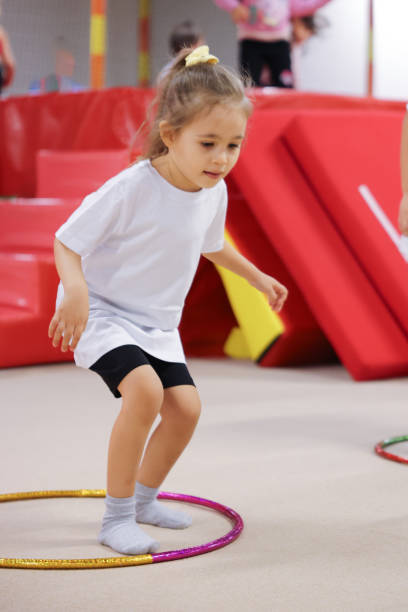 istock Happy girl during corrective gymnastics 1777666983