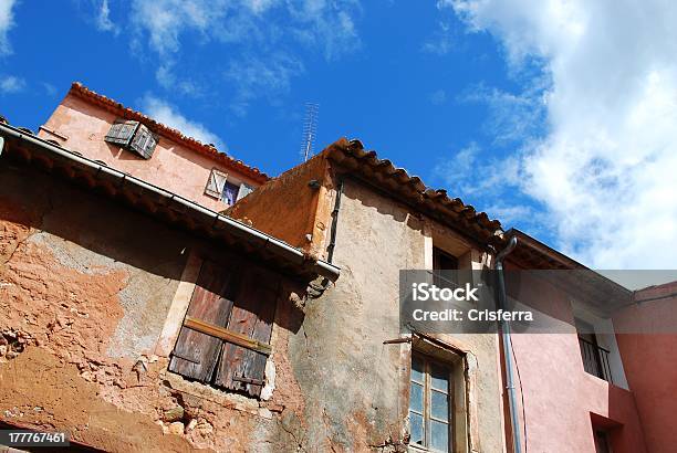 Photo libre de droit de Roussillon Village France banque d'images et plus d'images libres de droit de Architecture - Architecture, Bleu, Colline