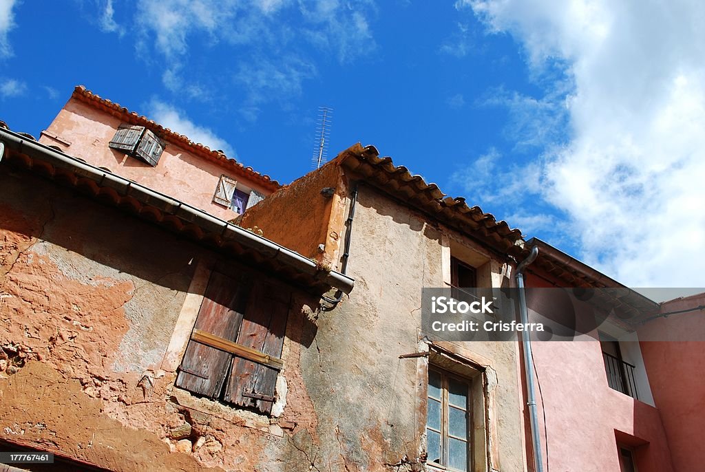 Roussillon village, Francja - Zbiór zdjęć royalty-free (Architektura)