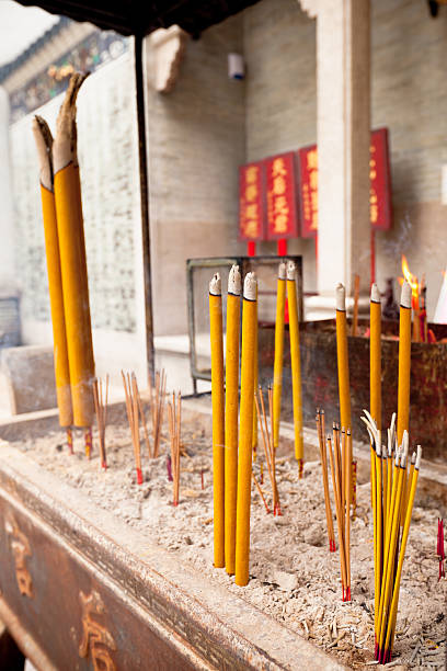 istock Smoking Incense Sticks at a Temple in Hong Kong 177767651