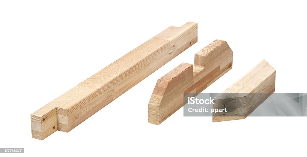 Wooden blocks Wooden blocks isolated on white background with clipping path. Art And Craft Stock Photo