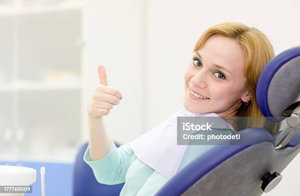 Girl In The Dental Clinic Stock Photo - Download Image Now - Adult, Beautiful People, Beauty
