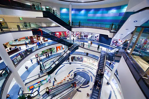 Photo of Modern shopping mall interior
