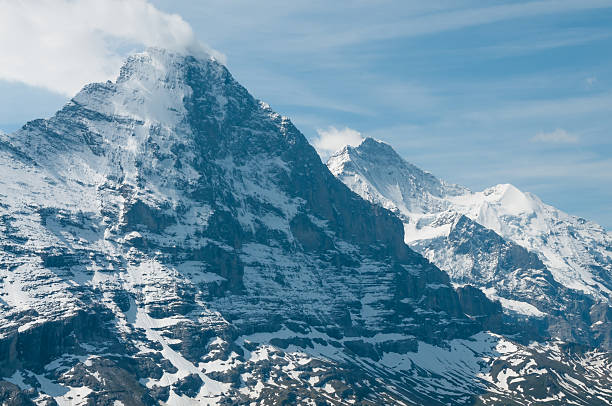 alpes suíços: o monte eiger - jungfrau photography landscapes nature imagens e fotografias de stock