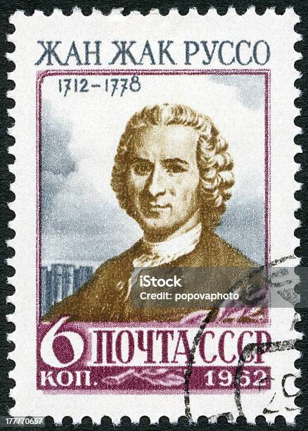 Photo libre de droit de Timbreposte Urss 1962 Jeanjacques Rousseau banque d'images et plus d'images libres de droit de Jean-Jacques Rousseau