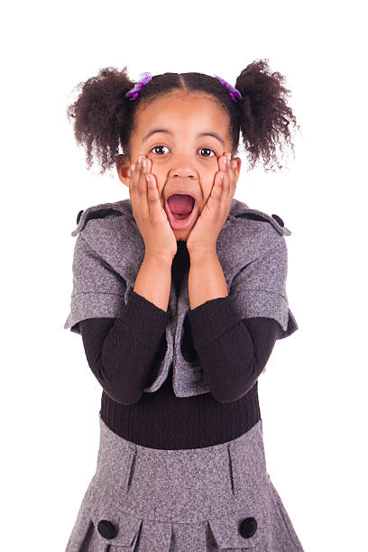 istock young African girl surprised, isolated on white background 177772532