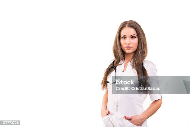 Young Female Doctor Or Nurse Stock Photo - Download Image Now - 30-39 Years, Adult, Adults Only