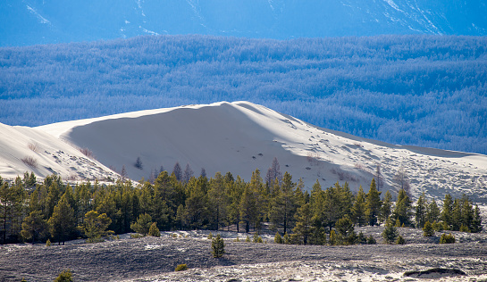 Hiker on the Great Sand Dunes
