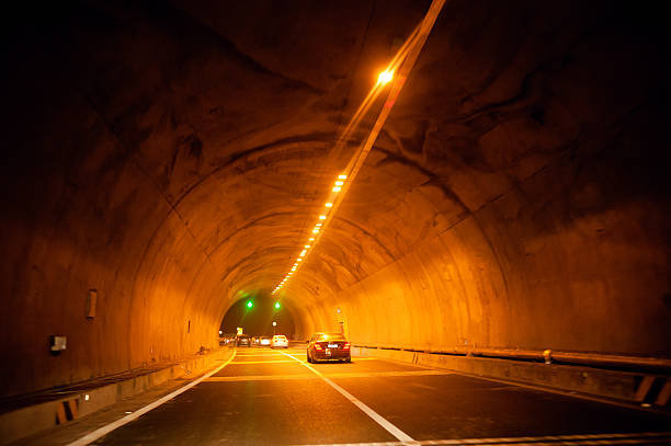 Vehicles through the tunnel