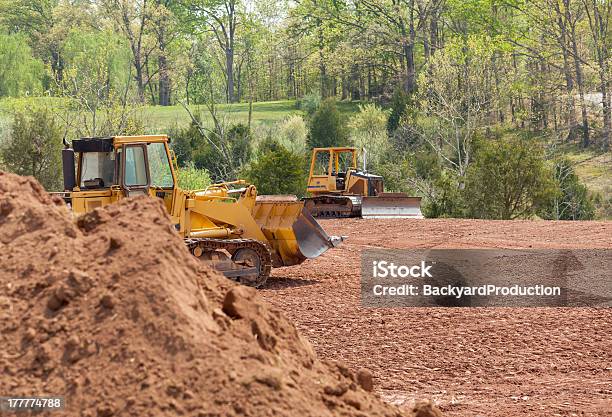 Large Earth Mover Digger Clearing Land Stock Photo - Download Image Now - Glade, Land, Construction Site