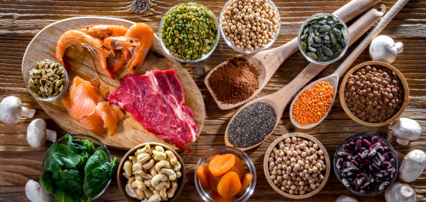 istock Composition with food products rich in zinc 1777748530