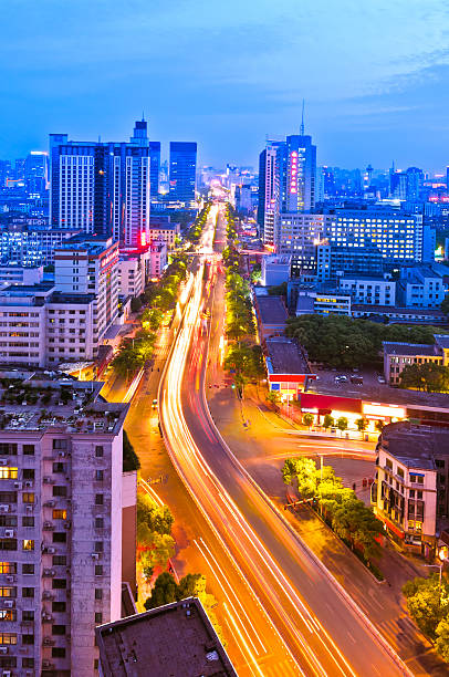 istock birds-eye view City night scene 177774876