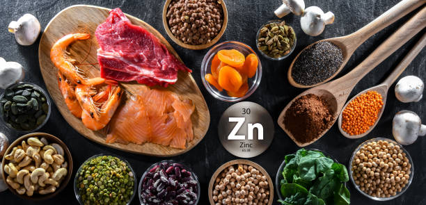 istock Composition with food products rich in zinc 1777749062