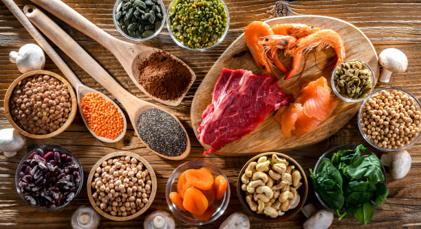 istock Composition with food products rich in zinc 1777749081
